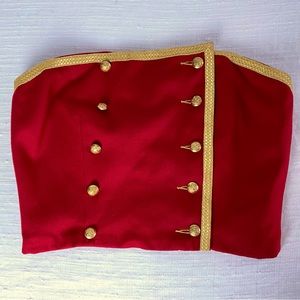 90’s Ralph Lauren Bustier Corset Wool Military Crop Top